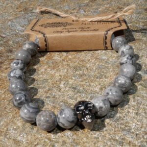 Grå Agat - Kristall armband