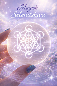 Selenitplatta med Metatrons Kub